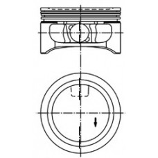 Поршень з кільцями OPEL 86,25 2,2i 16V Z22SE (вир-во KS)