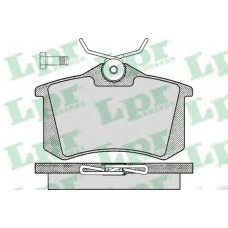 Колодка гальм. диск. SEAT IBIZA, VW GOLF, RENAULT CLIO задн. (вир-во LPR)