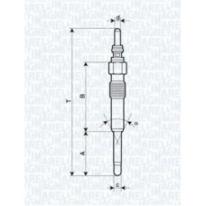 Свічка розжарювання VW T5 1.9/2.5TDI 03- (11V)