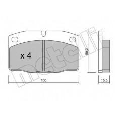 Колодки гальмівні (передні) Opel Ascona B/C 75-88/Corsa A/Omega A/Vectra A 83-95/Kadett D/E 79-93