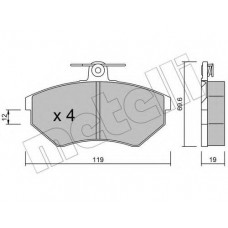 Колодки гальмівні (передні) Seat Ibiza/Cordoba/VW Caddy 95-04/Golf/Passat 88-99/Chery Amulet 10-14