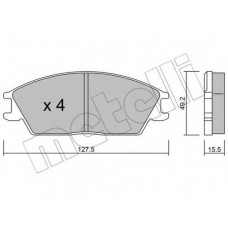 Колодки гальмівні (передні) Hyundai Accent 94-00/Honda Accord -85