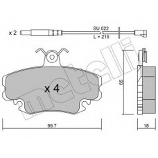 Колодки гальмівні (передні) Renault Clio 90-98/Symbol 00-/Megane 96-03/Peugeot 205 87-98 (+датчики)