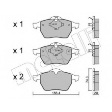 Колодки гальмівні (передні) Audi A4 94-01/VW Passat B5 96-00