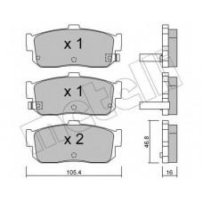 Колодки гальмівні (задні) Nissan Almera/Maxima 95-00/Primera 90-98/Sunny 90-95/Infiniti I30 97-