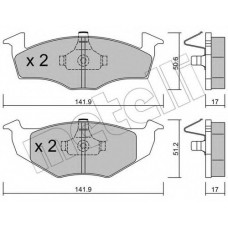 Колодки гальмівні (передні) Seat Cordoba/Ibiza 02-09/Skoda Fabia 99-08/VW Polo 94-12/Lupo 98-05/Fox