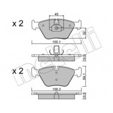 Колодки гальмівні (передні) BMW 3 (E46) 99-07/X3 (E83) 03-11/Z4 (E85/E86) 06-08