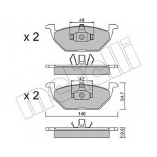 Колодки гальмівні (передні) Audi A3/Seat Toledo 96-04/Skoda Octavia 96-07/VW Golf 97-05/Polo 02-