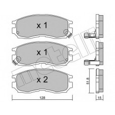 Колодки гальмівні (передні) Mitsubishi Colt 90-96/Galant/Lancer 88-04/Space Wagon 91-98