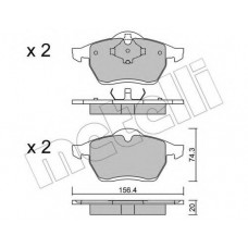 Колодки гальмівні (передні) Ford Galaxy 95-15/Seat Alhambra 96-10/VW Sharan 95-10