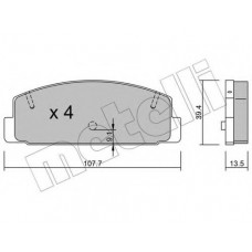 Колодки гальмівні (задні) Mazda 6 02-13/Mazda 323 91-04/626 III/V/RX-7 84-02