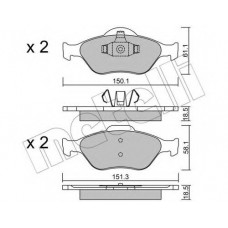 Колодки гальмівні (передні) Ford Fiesta 95-10/Fusion/Ka 02-12/Puma/Mazda 121 96-03/Mazda 2 03-07