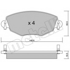 Колодки гальмівні (передні) Ford Mondeo III 00-07/Jaguar X-Type 01-09