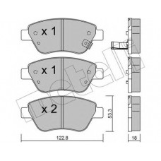 Колодки гальмівні (передні) Opel Corsa D 06-14/Adam 12-19