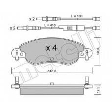 Колодки гальмівні (передні) Citroen C5 1.6 HDi/1.8 16V 01-