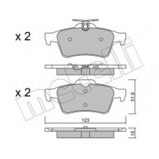 Колодки гальмівні (задні) Ford Connect 13-/Kuga/C-Max/Focus/Volvo V40 12-