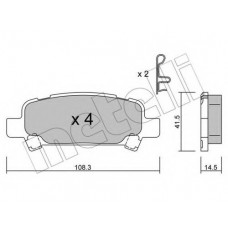 Колодки гальмівні (задні) Subaru Forester 98-08/Impreza 00-09/Legacy II/III 94-03/Outback 00-03