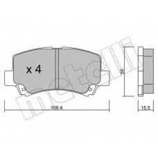 Колодки гальмівні (передні) Chery A1/Cowin/QQ6 06-15/Suzuki Wagon R+ 98-00