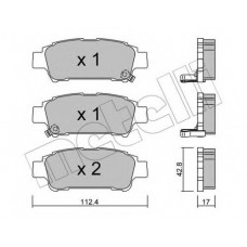 Колодки гальмівні (задні) Toyota Avensis/ Previa 2.0/2.0D 01-09