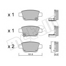 Колодки гальмівні (задні) Toyota Avensis 03-08/Corolla Verso 04-09