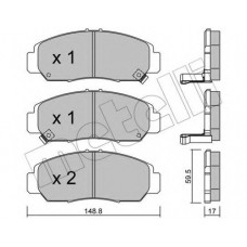 Колодки гальмівні (передні) Honda Civic VIII 06-/FR-V 04-/Accord VII 03-
