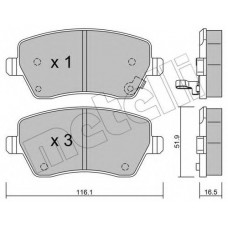 Колодки гальмівні (передні) Opel Agila B 08-14/Suzuki Swift III 05-/Splash 08-