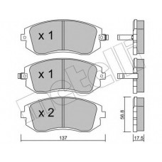 Колодки гальмівні (передні) Subaru Forester 02-/Impreza 00-/Legacy 03-14/Outback 03-