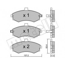 Колодки гальмівні (передні) Hyundai Elantra 00-06/Matrix 01-10/Kia Cerato 06-09