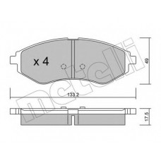 Колодки гальмівні (передні) Chevrolet Aveo/Kalos/Daewoo Kalos 03-