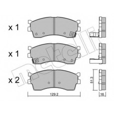 Колодки гальмівні (передні) Kia Rio 00-05/Cerato 01-04/Carens 00-/Clarus 96-