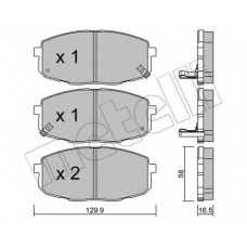 Колодки гальмівні (передні) Hyundai i30/Kia Cee'd/Carens/Cerato/Soul 02-