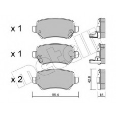 Колодки гальмівні (задні) Opel Astra G 98-09/Meriva A/B 03-17/Zafira A 01-05/Kia Venga/Cee'd 10-