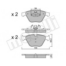 Колодки гальмівні (передні) BMW 3 (E90-93/F30/F80) 04-/5 (E60-61)/6 (E63-64)