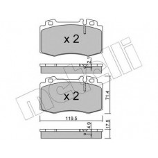 Колодки гальмівні (передні) MB C-class (W203)/E-class (W211)/S-class (W220) 00-09