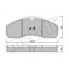 Колодки гальмівні (передні) Audi A3/Q2/Q3/Seat/Skoda Octavia/Kodiaq/VW Golf/Passat B8 12- (+датчик)