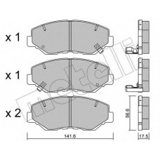Колодки гальмівні (передні) Honda Accord VII 03-08/CR-V II 01-07/CR-V IV 13-