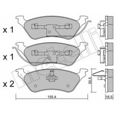 Колодки гальмівні (задні) Chrysler Voyager IV 00-08