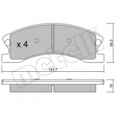 Колодки гальмівні (передні) Jeep Grand Cherokee II 99-05