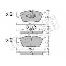 Колодки гальмівні (передні) BMW 1 (E87)/ 3 (E90) 04-11
