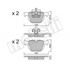 Колодки гальмівні (задні) BMW 3 (E90/E91/E92/E93) 04-13/X1 (E84) 09-15