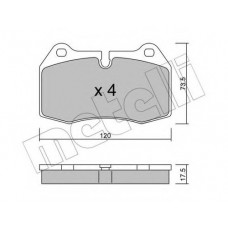 Колодки гальмівні (передні) BMW 7 (E38) 94-01/8 (E31) 90-99
