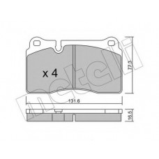 Колодки гальмівні (передні) Audi TT 09-14/VW Touareg 02-