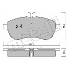 Колодки гальмівні (передні) MB C-class (W204/W205) 07-/E-class (W212) 09-16/SLK (R172) 11-