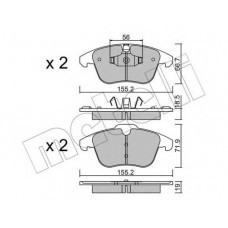 Колодки гальмівні (передні) Citroen C4 09-/C4 Grand Picasso 06-13/Peugeot 3008 11-16/5008 09-17