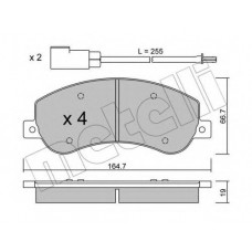 Колодки гальмівні (передні) Ford Transit 06-14/Transit Connect 06-13 (RWD) (+датчики)