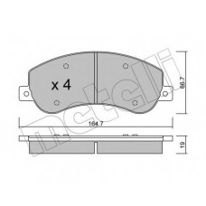 Колодки гальмівні (передні) VW Amarok 2.0 BiTDI/TDI/TSI 10- (Bosch)