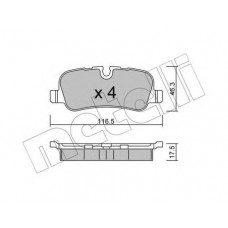 Колодки гальмівні (задні) Land Rover Discovery III/IV 04-18/Range Rover 02-13