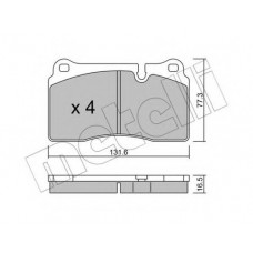 Колодки гальмівні (передні) Land Rover Range Rover 02-13