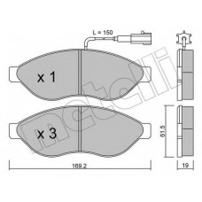Колодки гальмівні (передні) Citroen Jumper/Fiat Ducato/Peugeot Boxer 06-