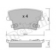 Колодки гальмівні (задні) Chrysler 300C 04-/Lancia Thema 11-14